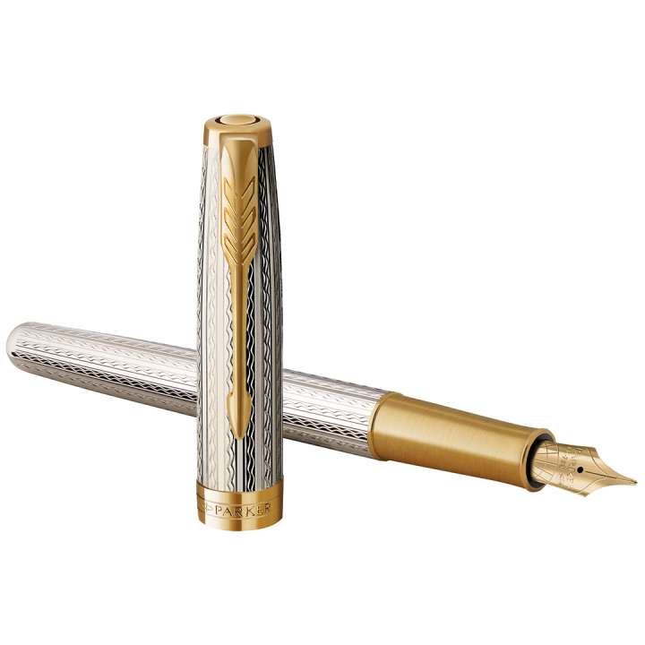 Sonnet Mistral Silver Fountain pen Fine in the group Pens / Fine Writing / Fountain Pens at Pen Store (131976)