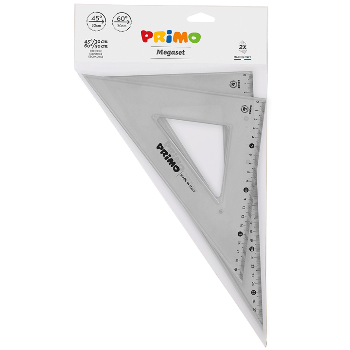 Kit Angle rulers 45°/30 cm + 60°/30 cm in the group Hobby & Creativity / Hobby Accessories / Rulers at Pen Store (132120)