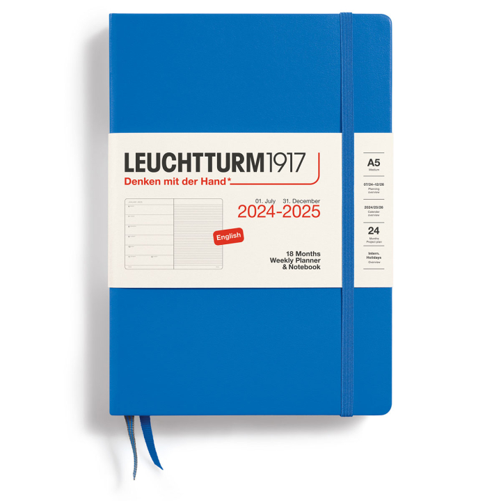 Planner 18M Weekly Planner & Notebook Hard Cover A5 Sky in the group Paper & Pads / Planners / 18-Month Planners at Pen Store (132569)