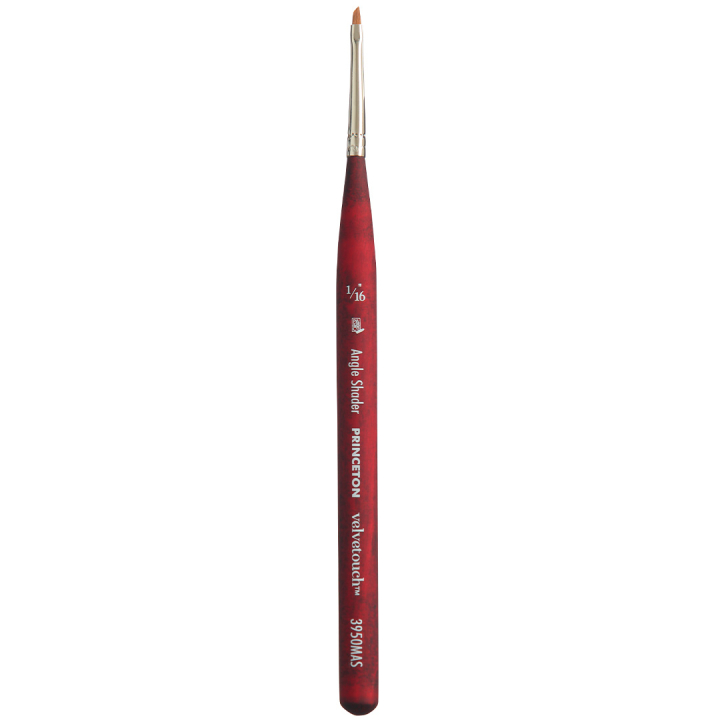 Velvetouch Synthetic Brush short handle Mini Angle Shader St 1/16 in the group Art Supplies / Brushes / Acrylic Brushes at Pen Store (132836)