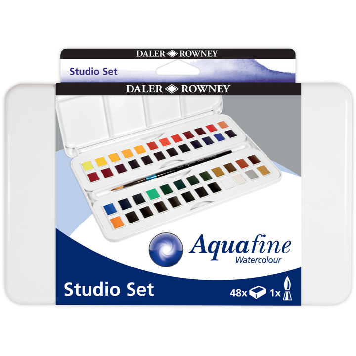 Watercolour Studio 48  ½ -Half pans  in the group Art Supplies / Artist colours / Watercolor Paint at Pen Store (132940)