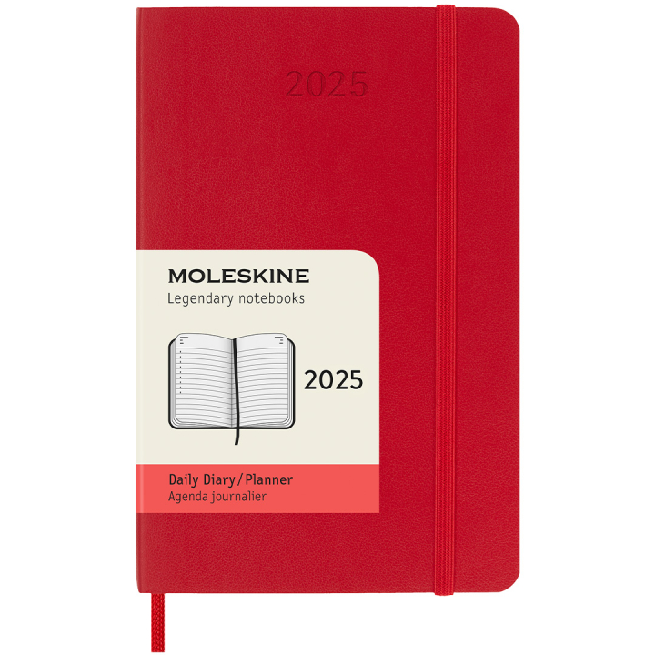 12M Daily Calendar 2025 Softcover Pocket Red in the group Paper & Pads / Planners / 12-Month Planners at Pen Store (133774)