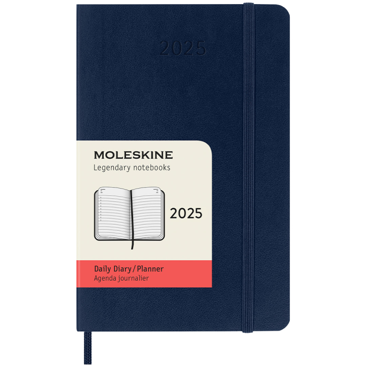 12M Daily Calendar 2025 Softcover Pocket Sapphire Blue in the group Paper & Pads / Planners / 12-Month Planners at Pen Store (133776)