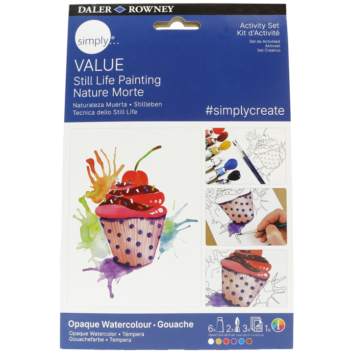 Simply Paint still life with gouache paint step-by-step in the group Art Supplies / Artist colours /  Gouache at Pen Store (133867)