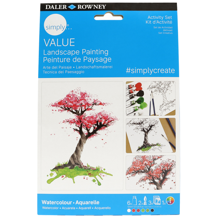 Simply Painting landscapes with watercolours step-by-step in the group Art Supplies / Artist colours / Watercolor Paint at Pen Store (133870)