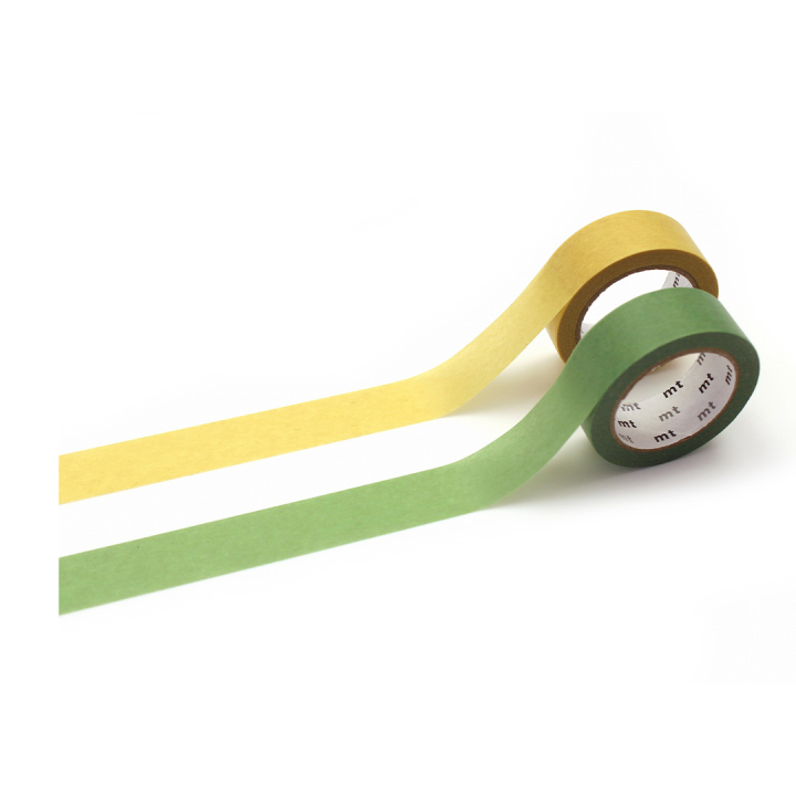 Washi-tape Pastel lemon × fresh green 2-pack in the group Hobby & Creativity / Hobby Accessories / Washi Tape at Pen Store (134039)