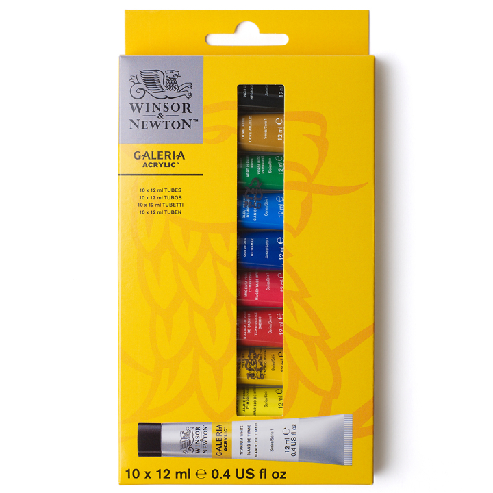 Galeria Acrylic 10x12ml in the group Art Supplies / Artist colours / Acrylic Paint at Pen Store (134078)