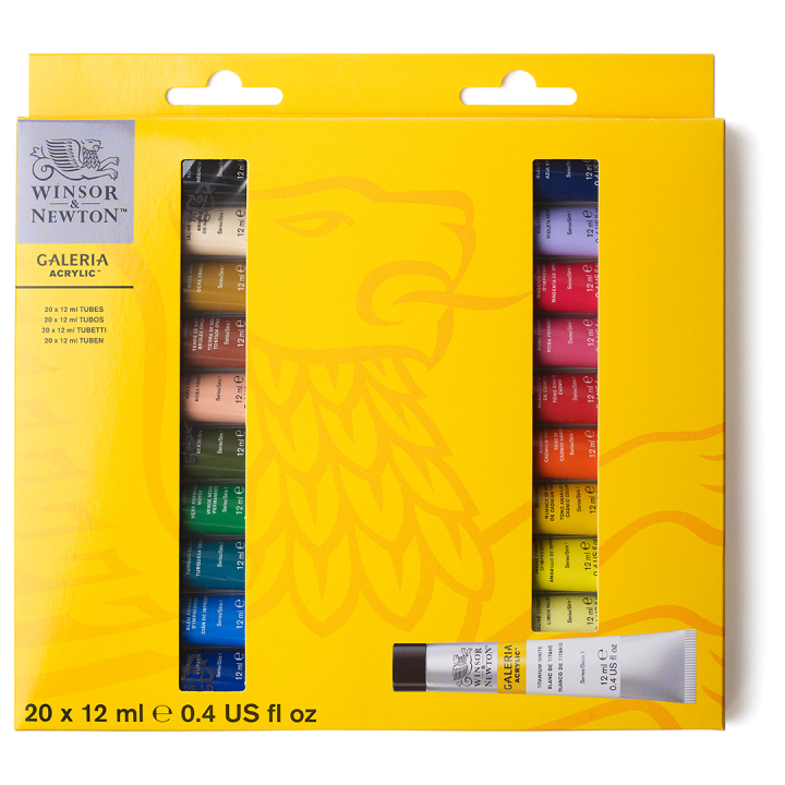 Galeria Acrylic 20x12ml in the group Art Supplies / Artist colours / Acrylic Paint at Pen Store (134079)