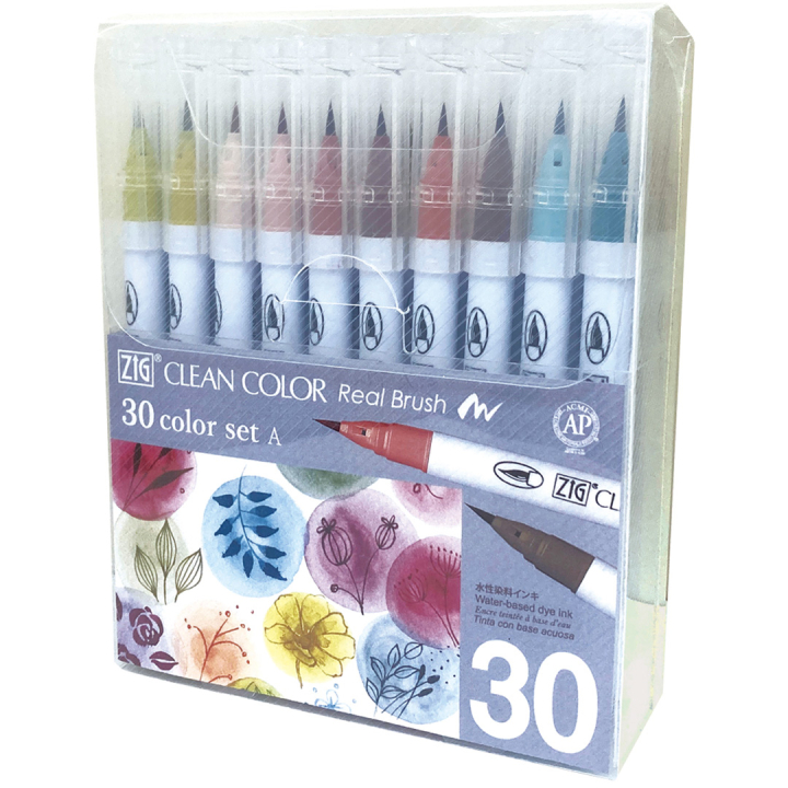 Clean Color Real Brush Set 30 pcs A in the group Pens / Artist Pens / Brush Pens at Pen Store (134099)