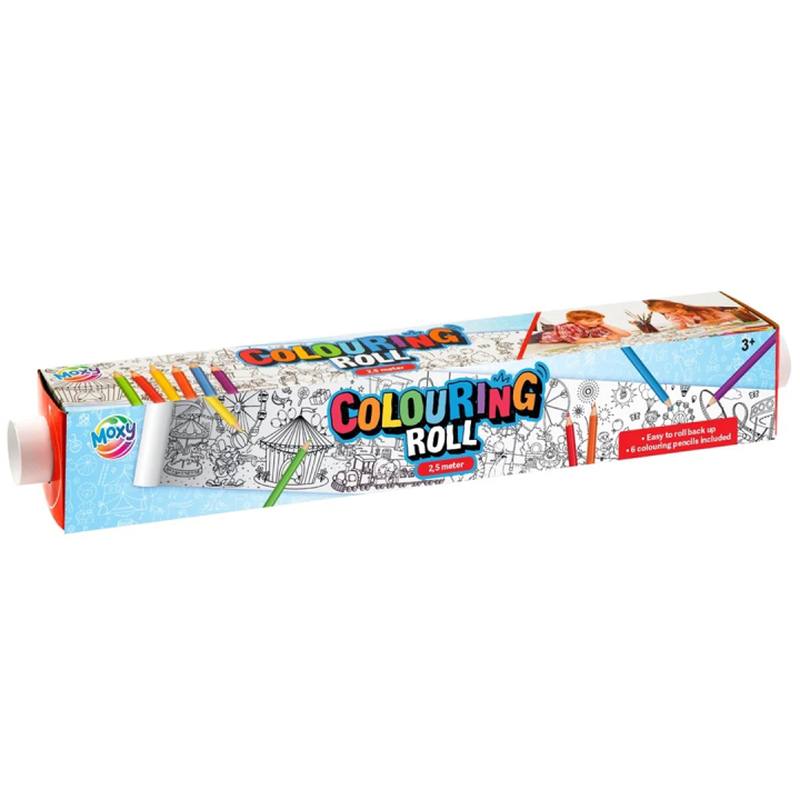 Colouring roll + pens Funfair 2,5 m in the group Kids / Fun and learning / Activity & Coloring Books / Coloring Books at Pen Store (134421)