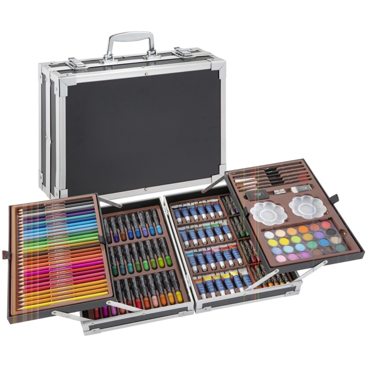 Paint box Mixed media 145-set Metal box in the group Art Supplies / Art Sets / Beginner sets at Pen Store (134424)