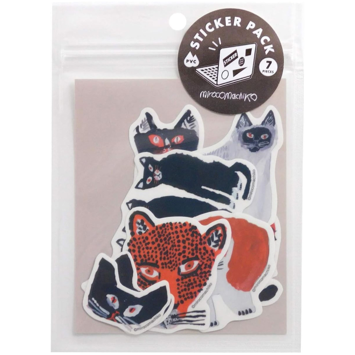 Sticker pack Miroco Machiko Cats in the group Hobby & Creativity / Create / Stickers at Pen Store (134509)