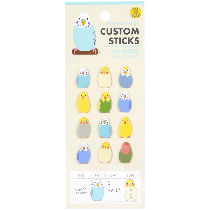 Stickers Parakeet Pack of 120 in the group Hobby & Creativity / Create / Stickers at Pen Store (134513)