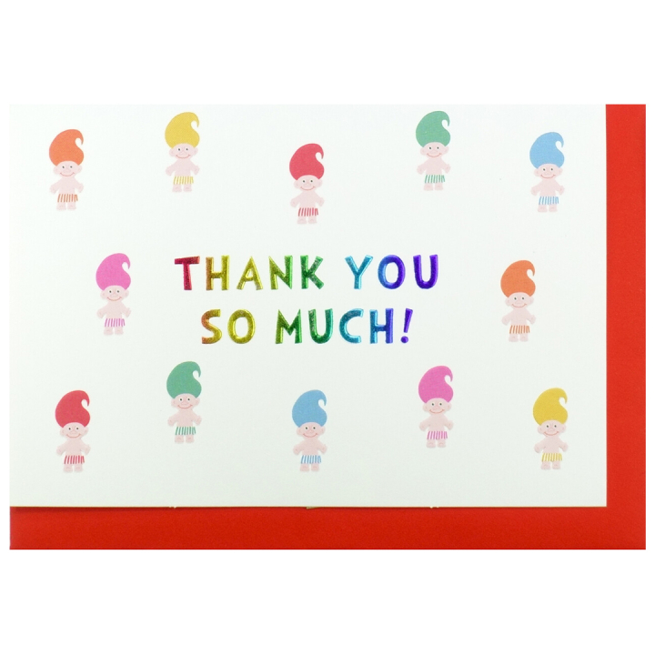 Thank you card Trolls in the group Hobby & Creativity / Holidays and seasons / Cards and envelopes at Pen Store (134630)