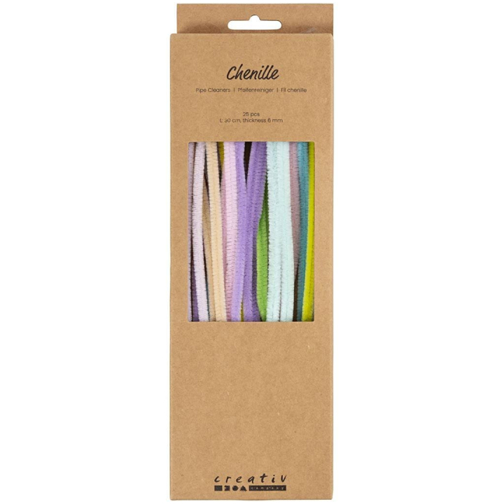 Chenille 30 cm 25-pack Pastel colours in the group Hobby & Creativity / Create / Chenille at Pen Store (134696)