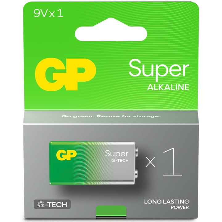 Battery Super Alkaline 9 Volt 1-pack in the group Hobby & Creativity / Hobby Accessories / Batteries at Pen Store (134795)