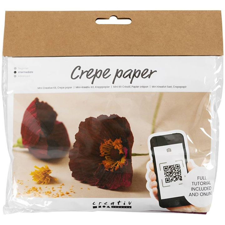 DIY kit Paper Flowers Poppies in the group Hobby & Creativity / Create / Crafts & DIY at Pen Store (134833)