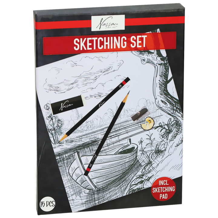 Sketching Set + Sketchbook in the group Art Supplies / Crayons & Graphite / Graphite & Pencils at Pen Store (134894)