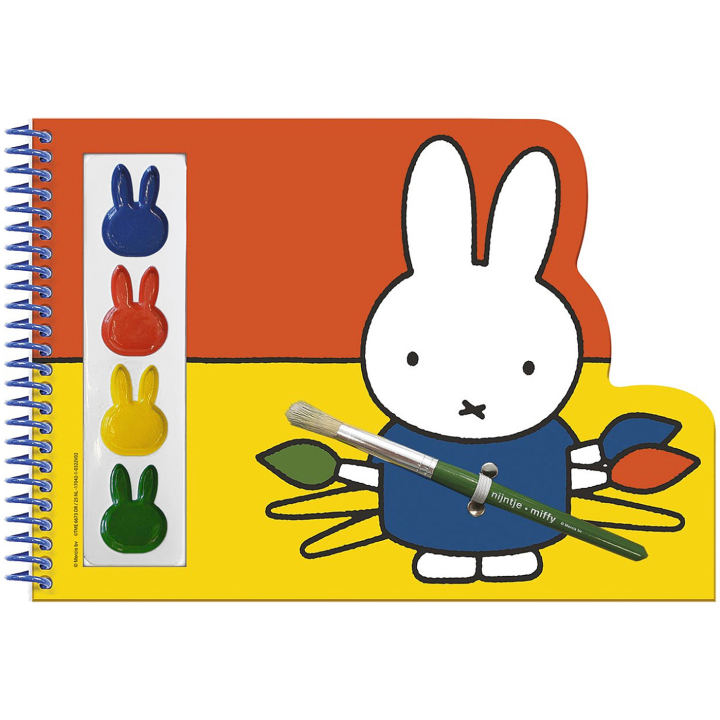 Miffy Paint Book Colours + Brush in the group Kids / Kids' Paint & Crafts / Paint for Kids / Watercolors for Kids at Pen Store (134895)