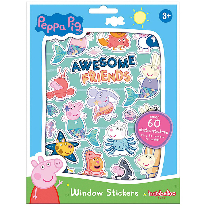 Peppa Pig Window Stickers (3 years+) in the group Kids / Fun and learning / Sticker for children at Pen Store (134913)