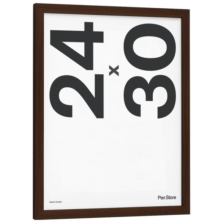 Wooden Frame Walnut Finish 24x30 cm in the group Hobby & Creativity / Organize / Frames / Walnut-coloured frames at Pen Store (135071)