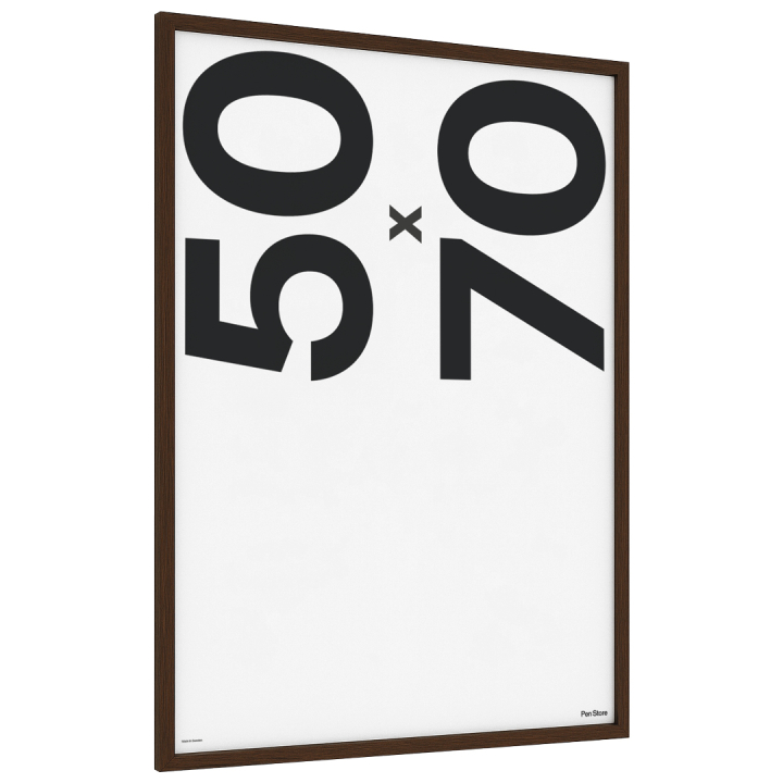 Wooden Frame Walnut Finish 50x70 cm in the group Hobby & Creativity / Organize / Frames / Walnut-coloured frames at Pen Store (135076)
