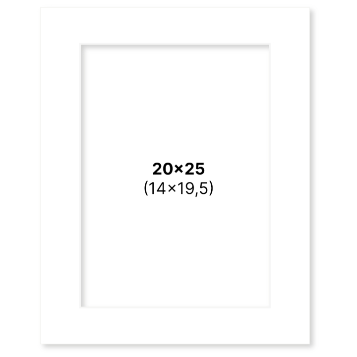 Passepartout White 20x25 cm in the group Hobby & Creativity / Organize / Frames / Matboards at Pen Store (135105)