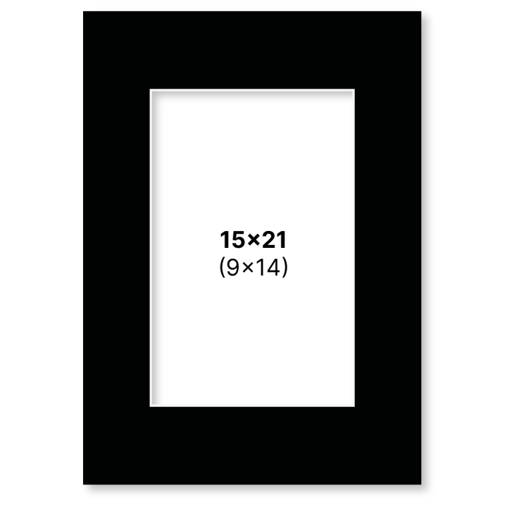 Passepartout Black 15x21 cm in the group Hobby & Creativity / Organize / Frames / Matboards at Pen Store (135115)