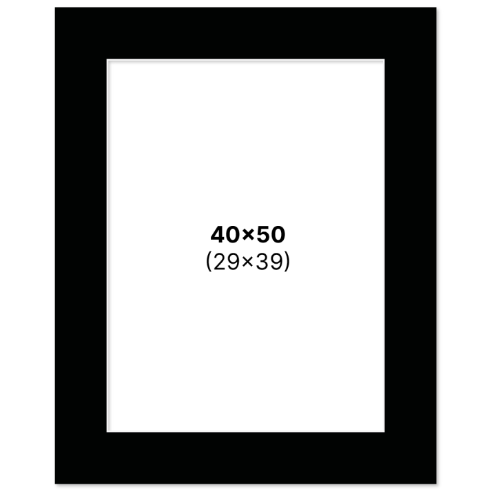 Passepartout Black 40x50 cm in the group Hobby & Creativity / Organize / Frames / Matboards at Pen Store (135122)
