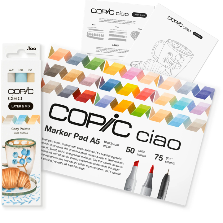 Ciao Layer & Mix 3D Starter Set Cozy in the group Pens / Artist Pens / Illustration Markers at Pen Store (135136)