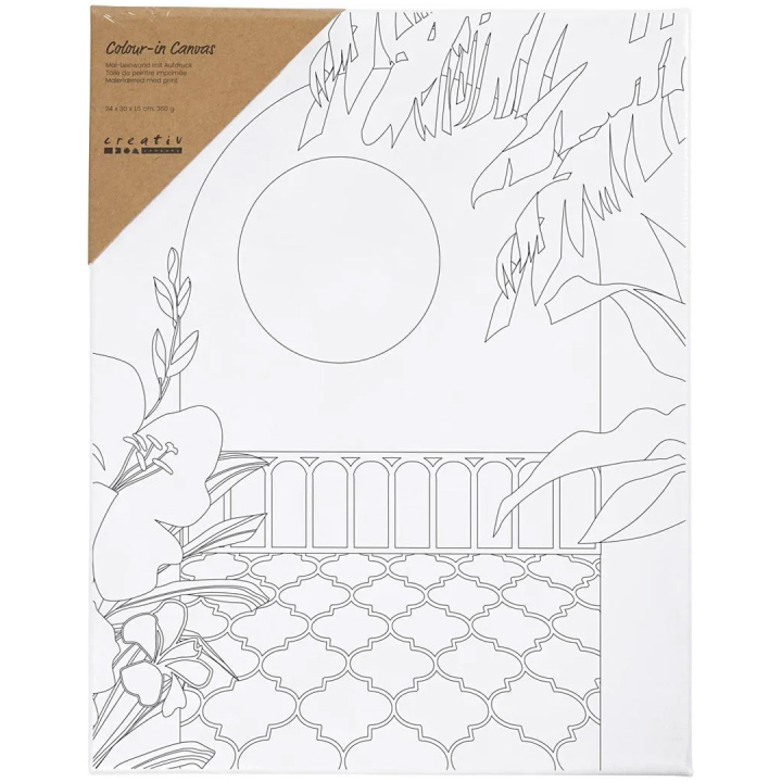 Canvas with print 24x30cm 360g Sunny patio in the group Art Supplies / Studio / Artist Canvas / Acrylic canvas at Pen Store (135418)