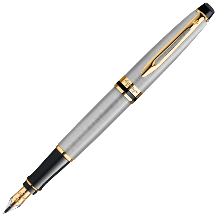 Expert Steel/Gold Fountain pen in the group Pens / Fine Writing / Fountain Pens at Pen Store (135459_r)