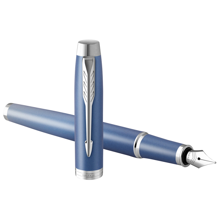 IM Rituals Blue/Chrome Fountain Pen in the group Pens / Fine Writing / Fountain Pens at Pen Store (135479_r)