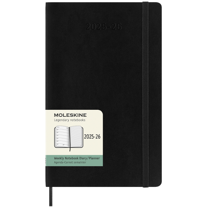 Planner 18M WeekNote Soft Cover Large Black in the group Paper & Pads / Planners / 18-Month Planners at Pen Store (135588)