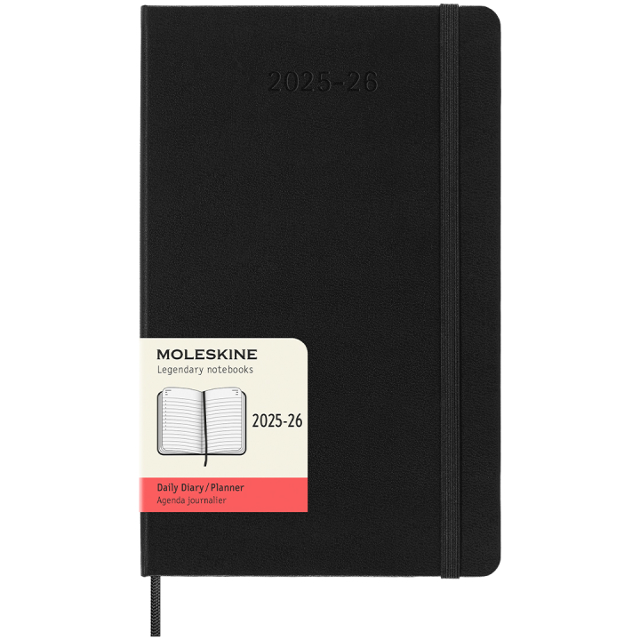 Planner 18M Daily Hard Cover Large Black in the group Paper & Pads / Planners / 18-Month Planners at Pen Store (135596)