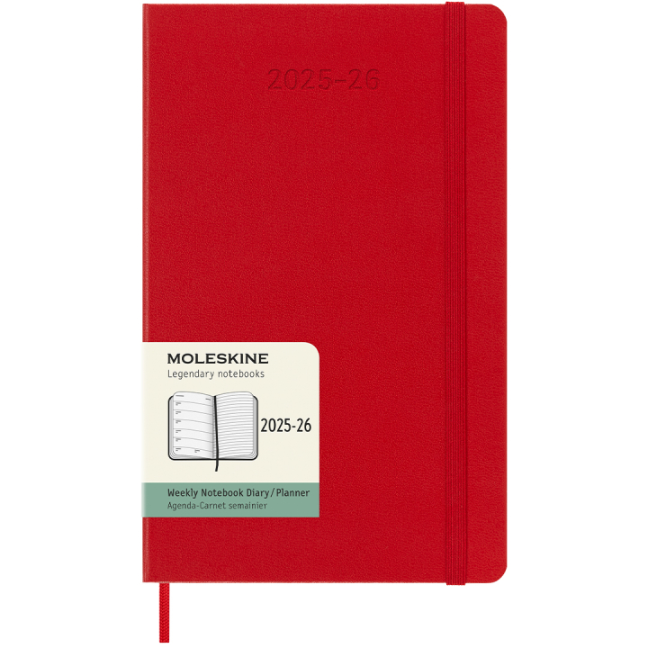Planner 18M WeekNote Hard Cover Large Red in the group Paper & Pads / Planners / 18-Month Planners at Pen Store (135602)