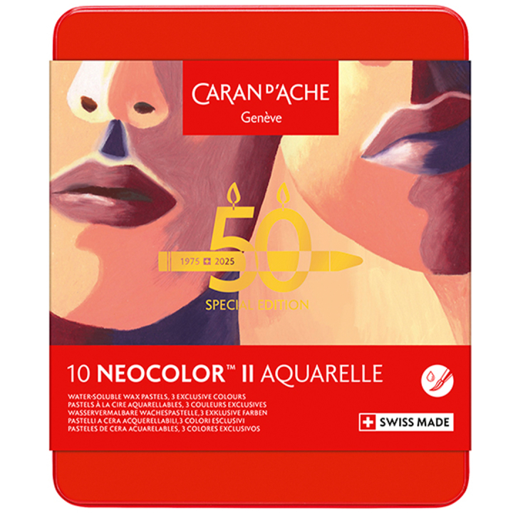 Neocolor II Aquarelle 50 Years Portrait 10-set in the group Art Supplies / Artist colours / Pastels / Wax pastels at Pen Store (135629)