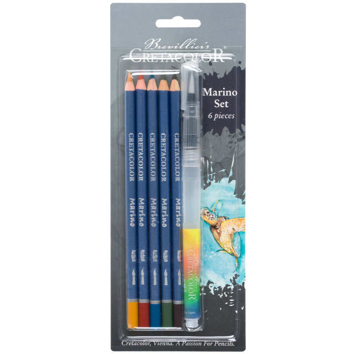 Marino Watercolour Drawing set 6 pieces in the group Pens / Artist Pens / Watercolour Pencils at Pen Store (135645)