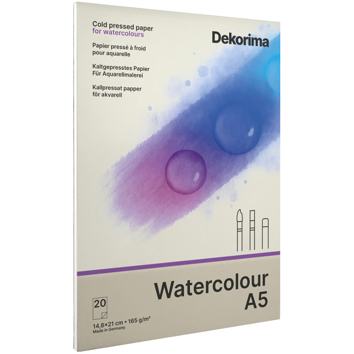 Watercolour Pad 165g A5 in the group Paper & Pads / Artist Pads & Paper / Watercolour Pads at Pen Store (135679)