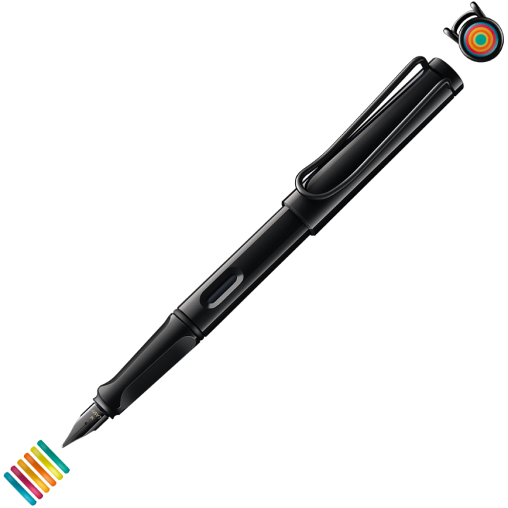 Safari All Black Set Medium in the group Pens / Fine Writing / Fountain Pens at Pen Store (135755)