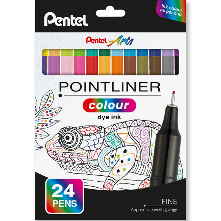 Pointliner Colour 24-set in the group Pens / Artist Pens / Felt Tip Pens at Pen Store (135773)