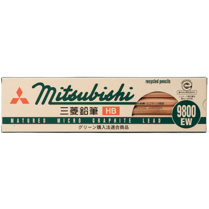 Pencil Mitsubishi 9800EW 12-pack in the group Art Supplies / Crayons & Graphite / Graphite & Pencils at Pen Store (135801_r)
