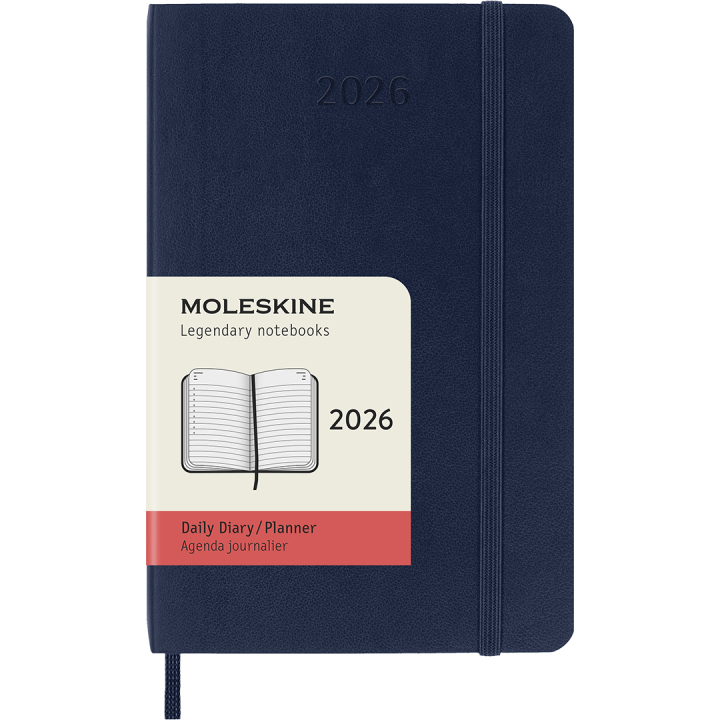 Planner 12M Daily 2026 Softcover Pocket Sapphire Blue in the group Paper & Pads / Planners / 12-Month Planners at Pen Store (136096)