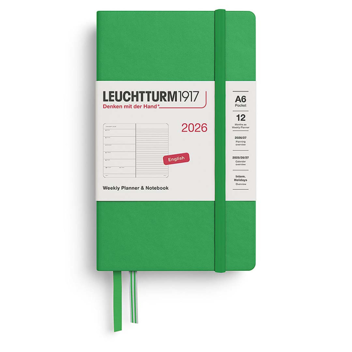 Planner Weekly Planner & Notebook 2026 A6 Spring Leaf in the group Paper & Pads / Planners / 12-Month Planners at Pen Store (136234)