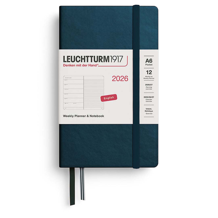 Planner Weekly Planner & Notebook 2026 A6 Deep Sea in the group Paper & Pads / Planners / 12-Month Planners at Pen Store (136236)