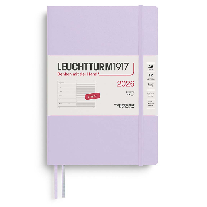 Planner Weekly Planner & Notebook 2026 A5 Soft Cover Lilac in the group Paper & Pads / Planners / 12-Month Planners at Pen Store (136239)