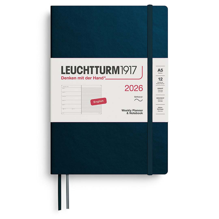 Planner Weekly Planner & Notebook 2026 A5 Soft Cover Deep Sea in the group Paper & Pads / Planners / 12-Month Planners at Pen Store (136247)