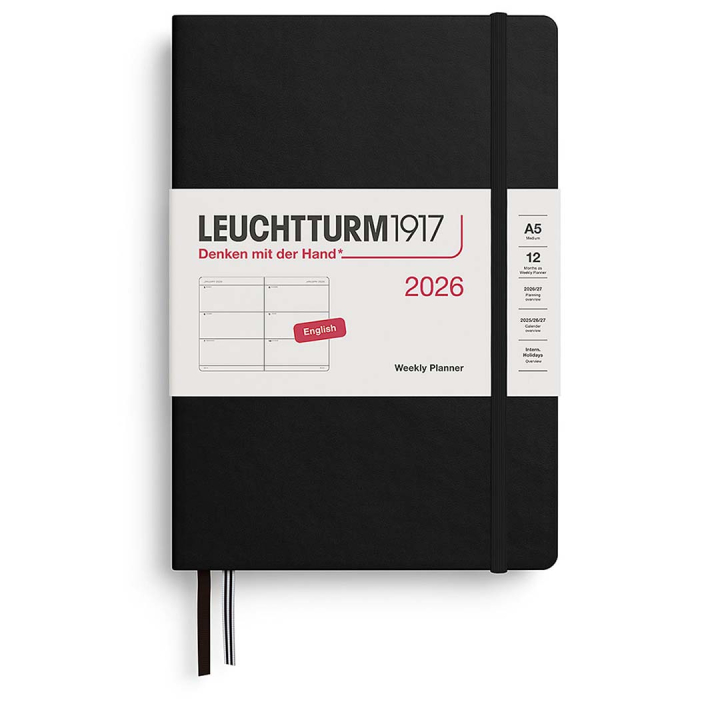 Planner Weekly Planner 2026 A5 Black in the group Paper & Pads / Planners / 12-Month Planners at Pen Store (136251)