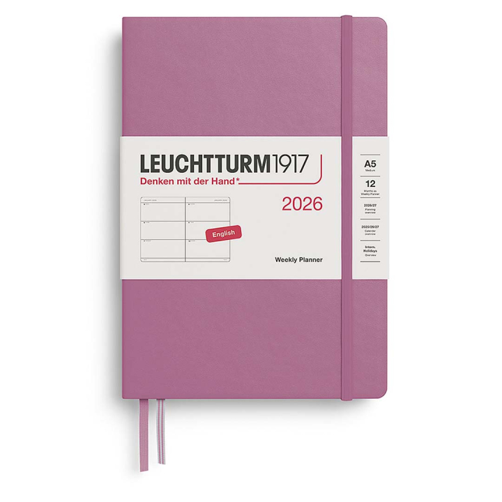 Planner Weekly Planner 2026 A5 Dusty Rose in the group Paper & Pads / Planners / 12-Month Planners at Pen Store (136252)