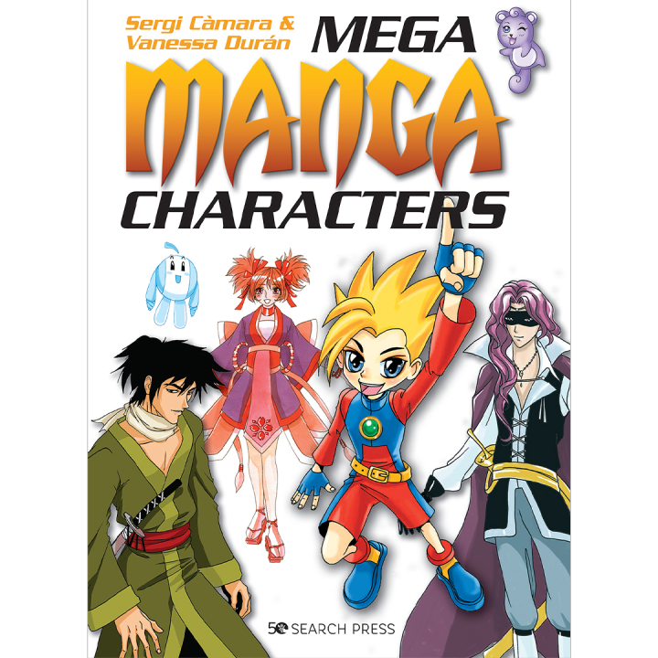 Mega Manga Characters in the group Hobby & Creativity / Books / Art Instruction Books at Pen Store (136309)